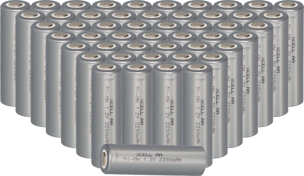 50x batteria ricaricabile XCell Mignon AA 1,2V / 2200mAh X2200AAI