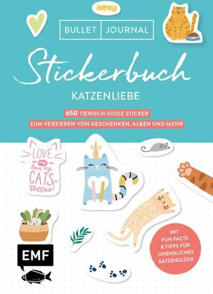 Bullet Journal Stickerbuch - Katzenliebe