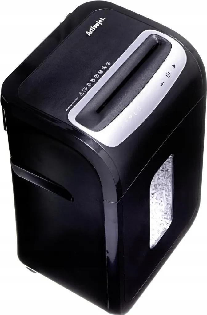 Broyeur de papier Activejet ASH-2502C compact avec corbeille de 15L - 14