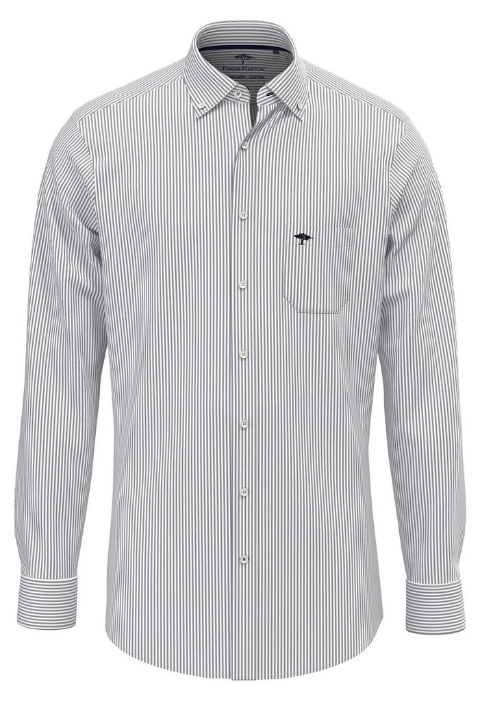 Fynch Hatton 10005500 Langarmhemd Grau L Mann Grau L Produktbild 