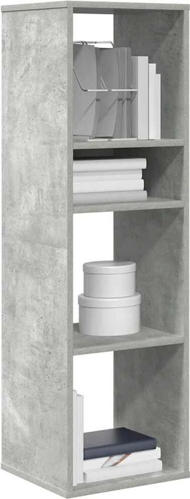 "2026 Promotion" Bücherregal - Standregal - Aktenregal - Betongrau 34x31x112 cm - Holzwerkstoff - Wohnzimmerschrank CC32080