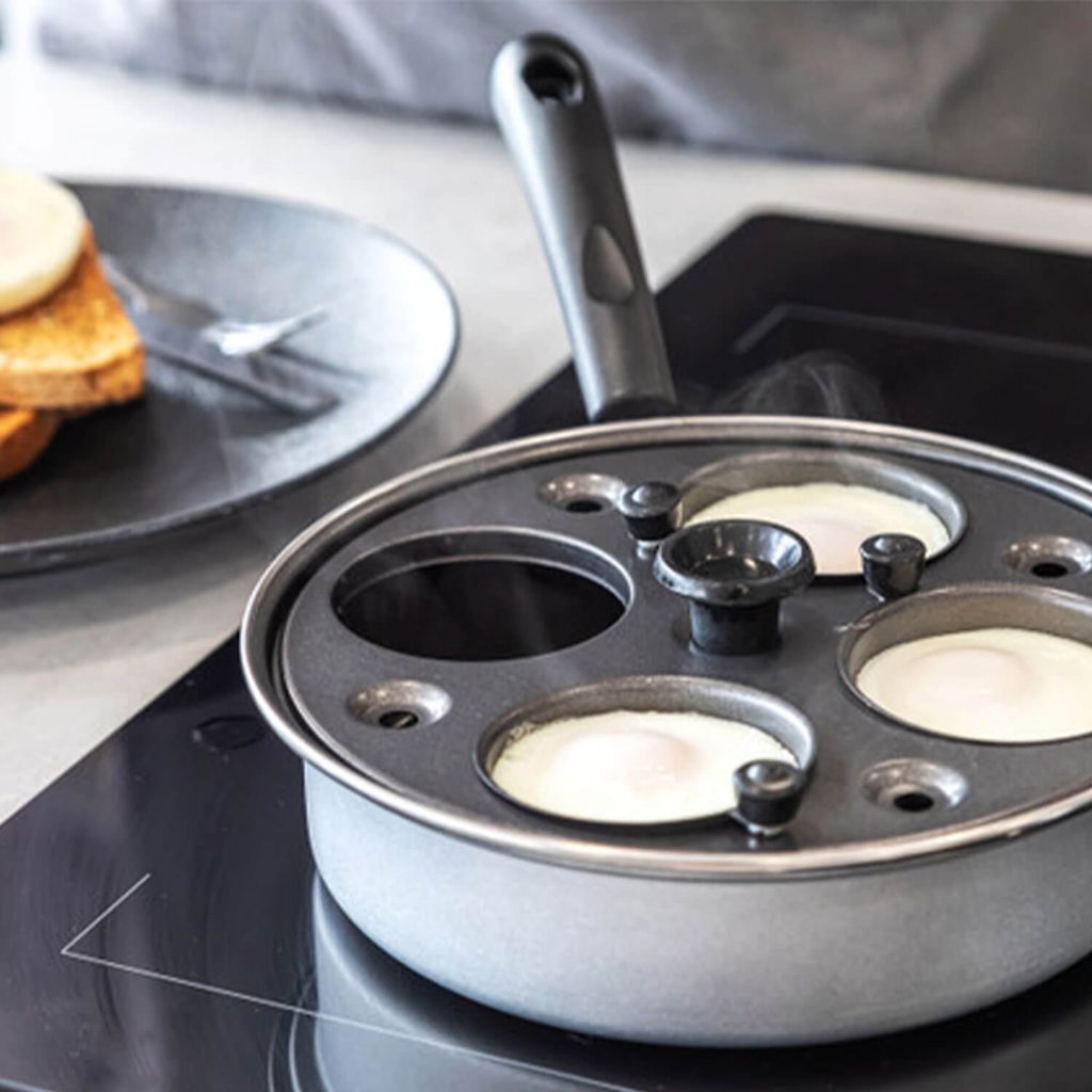 KitchenCraft - Eierpochierer de mit vier Löchern, Produktbild 4