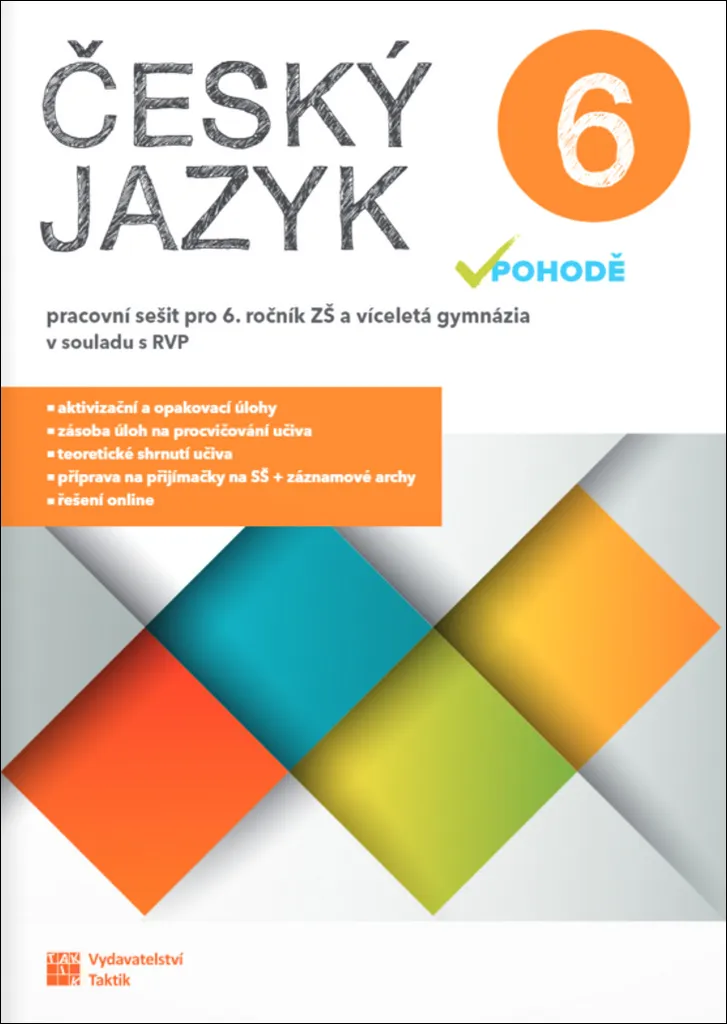 Cahier d'exercices Český jazyk v pohodě 6 pour apprendre le tchèque