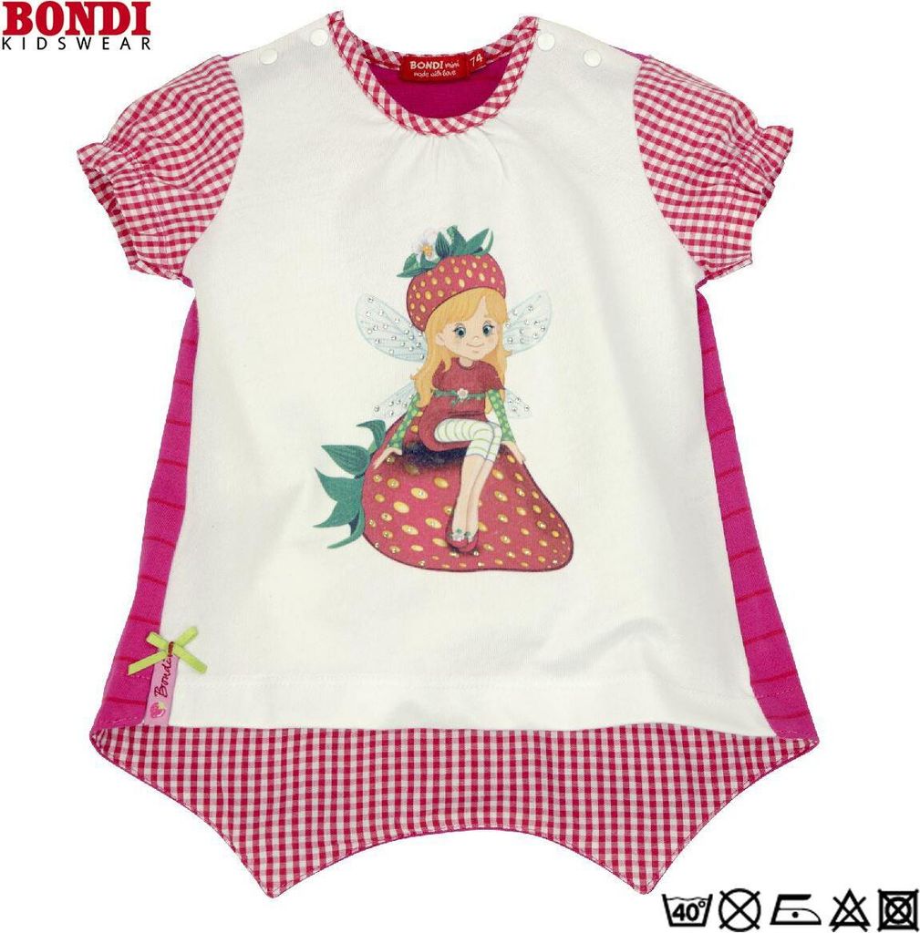 Bondi Zauberhaftes Baby T-Shirt „Fee“ – Halbärmlig, Weiß, Produktbild 