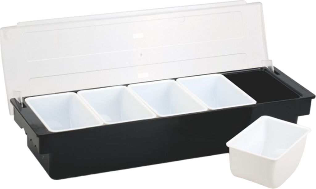 Gewürzbox, Obst- und Gemüse-Gewürzbehälter mit Deckel, Spenderfach, Kunststoff, Eiscreme, Salatbar, Organizer für Restaurantbedarf