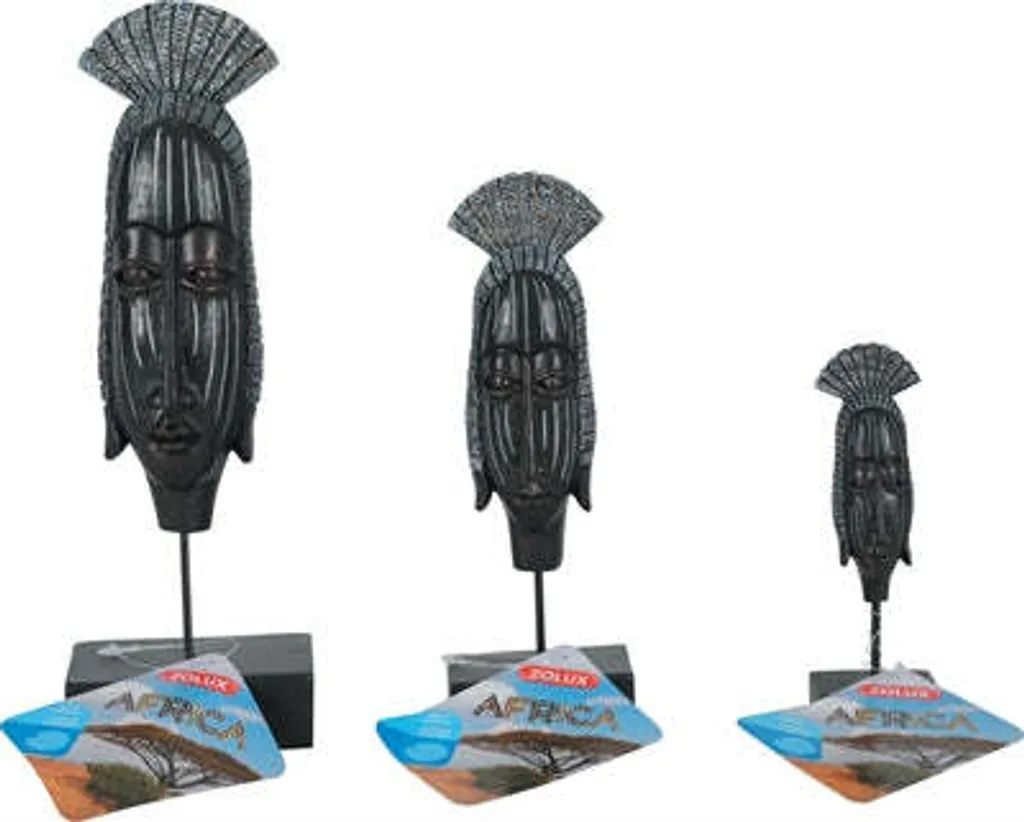 Zolux Ornamento Africa Lady Mask: Decorazione Acquario in Resina Etnica