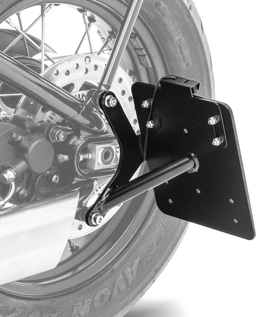 Seitlicher Kennzeichenhalter für Triumph Bonneville Bobber / Black 17-