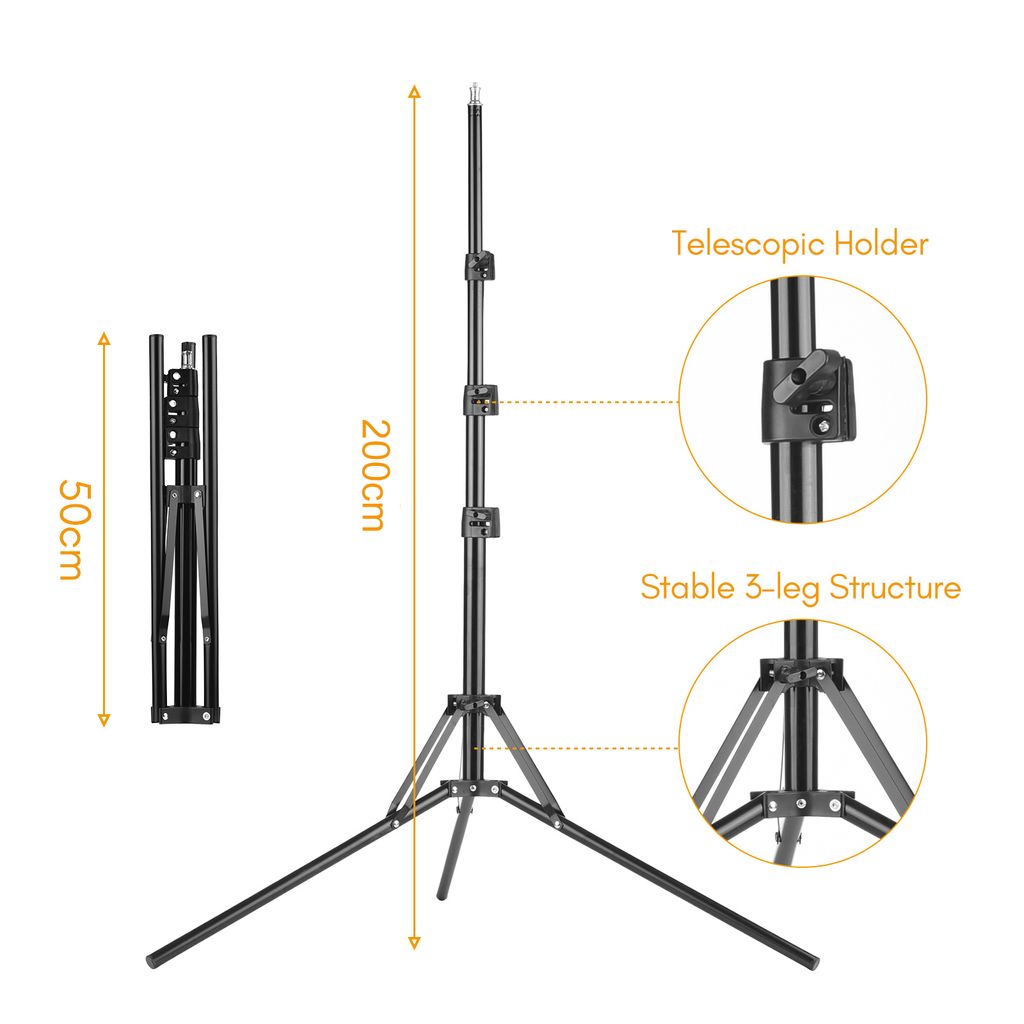 Andoer HD-M6X 36W Boden LED-Videolicht Halbmond Geformtes Fülllicht