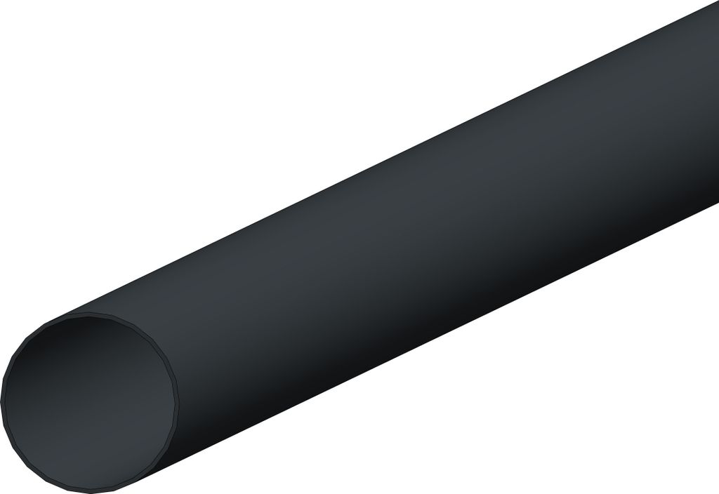 Dachrinne Halbrund 60mm Einzelteile | Fallrohr 200cm Anthrazit | Kunststoff PVC Fallrohr DN60 | Gartenhaus Carport Terasse