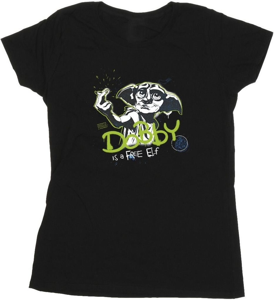 Harry Potter - "A Free Elf" T-Shirt für Damen BI24063 (XXL) (Schwarz)