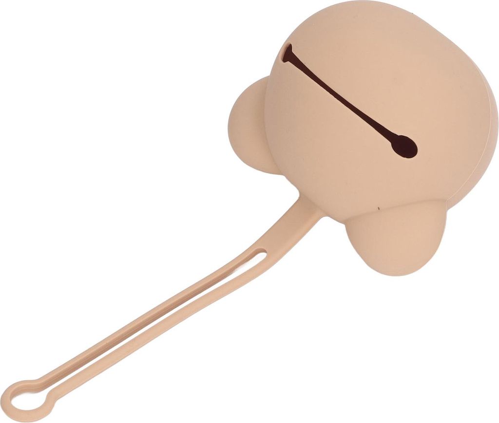 Silikon-Schnulleretui-Halter, Reise-Aufbewahrungstasche, Zubehör für Neugeborene, Jungen und Mädchen, Bärenform, Kaffeefarbe