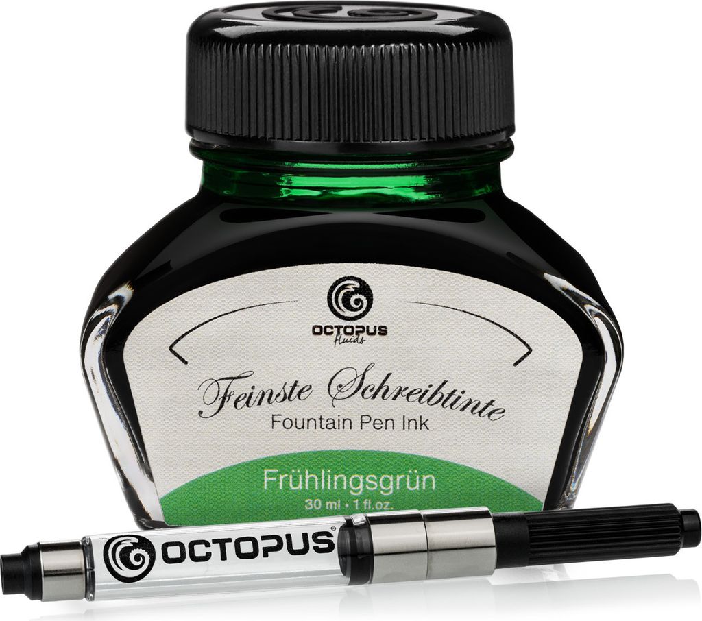 Schreibtinte Frühlingsgrün 30 ml mit Konverter Produktbild 