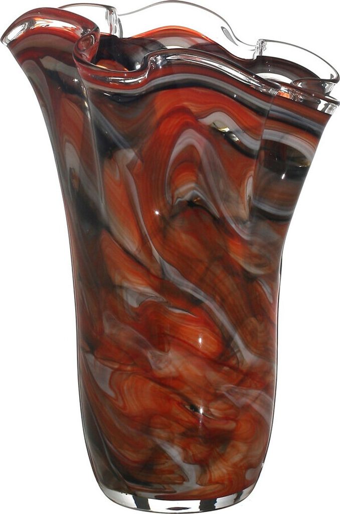 Blumenvase grau-rot Jozy Art Queen 35cm