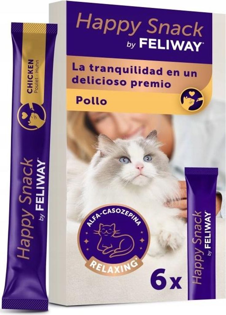 CEVA Feliway Happy snack Chicken - Katze behandeln - 6x15g