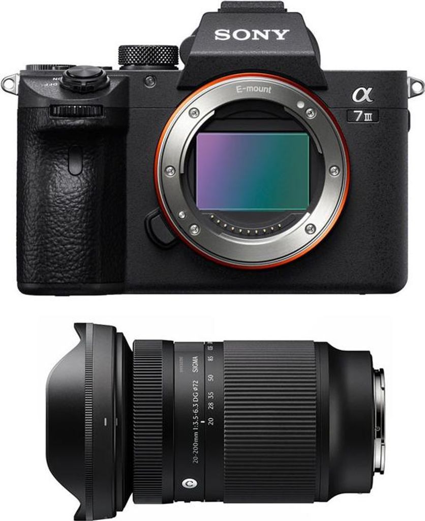 SONY Alpha 7 III + obiektyw SIGMA 20–200 mm f/3,5–6,3 Zdjęcie produktu 