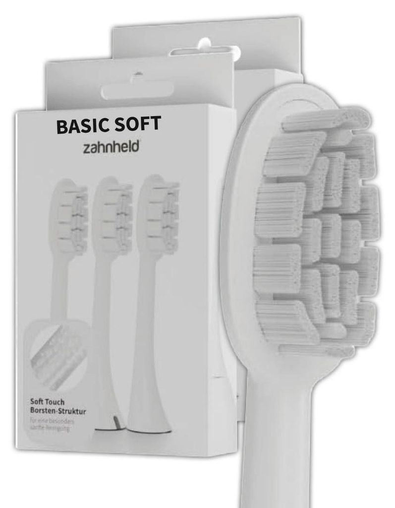 Zahnheld Bürstenkopf Ersatzbürsten Basic Soft - ideal für Produktbild 