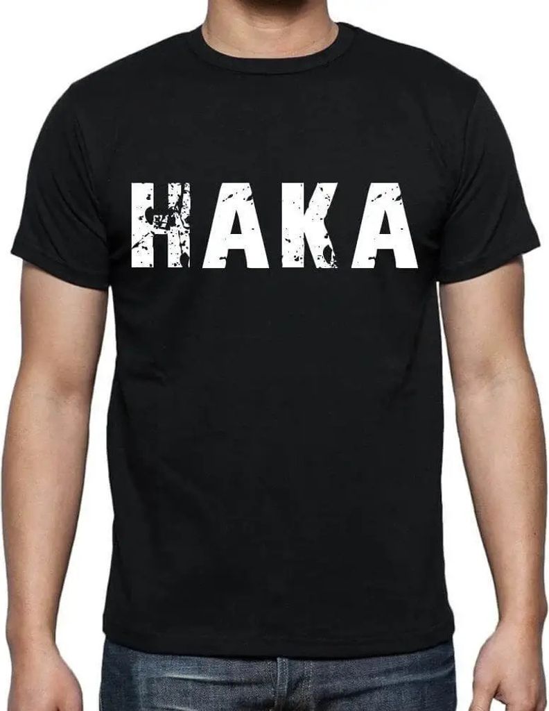 Herren Grafik T-Shirt Haka Öko-Verantwortlich Vintage Jahrgang Kurzarm Lustige Druck Geburtstag Geschenk Mann