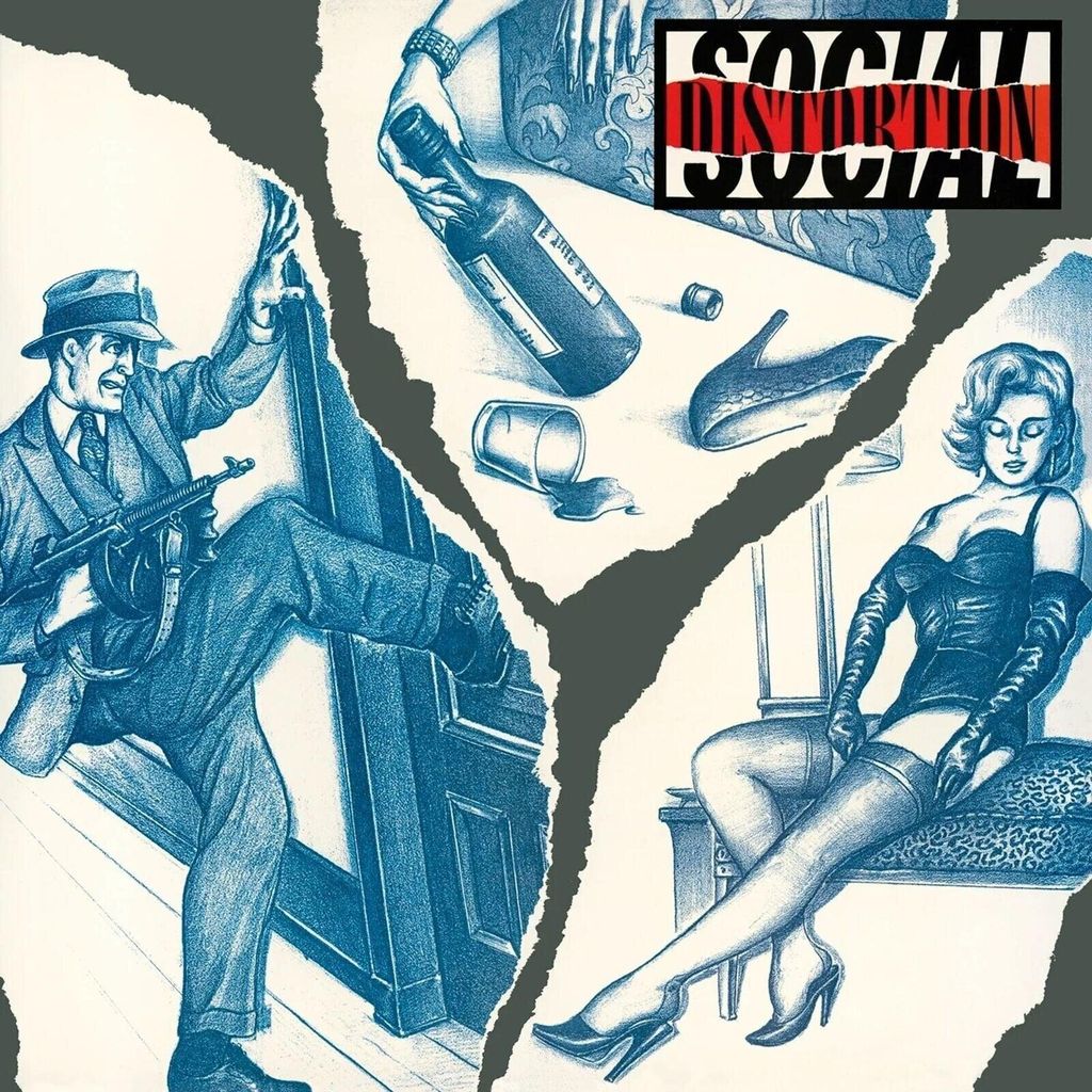 Social Distortion - Social Distortion (Limited Edition) (Translucent Red/Black/White Marble Coloured) (180 g) (LP)