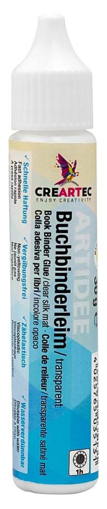CREARTEC Buchbinderleim Glänzend - 30g - Ideal für Produktbild 