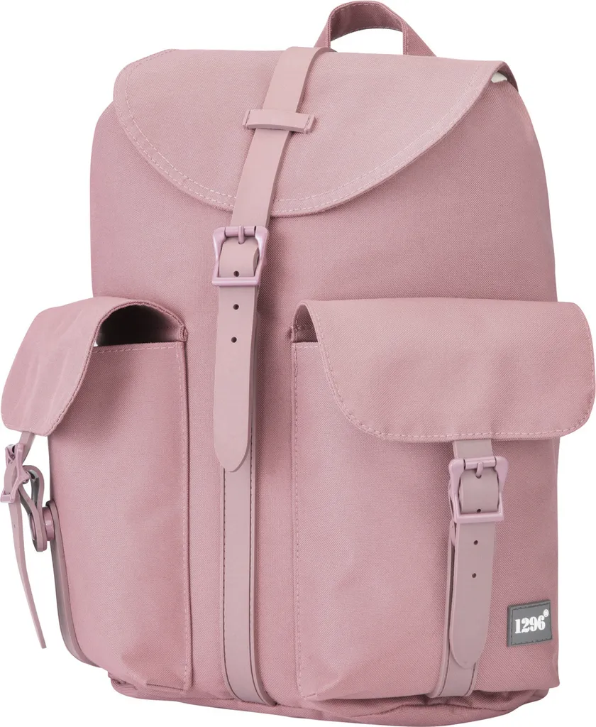Sac à dos femme anti-désordre avec poches zippées coloris vieux rose