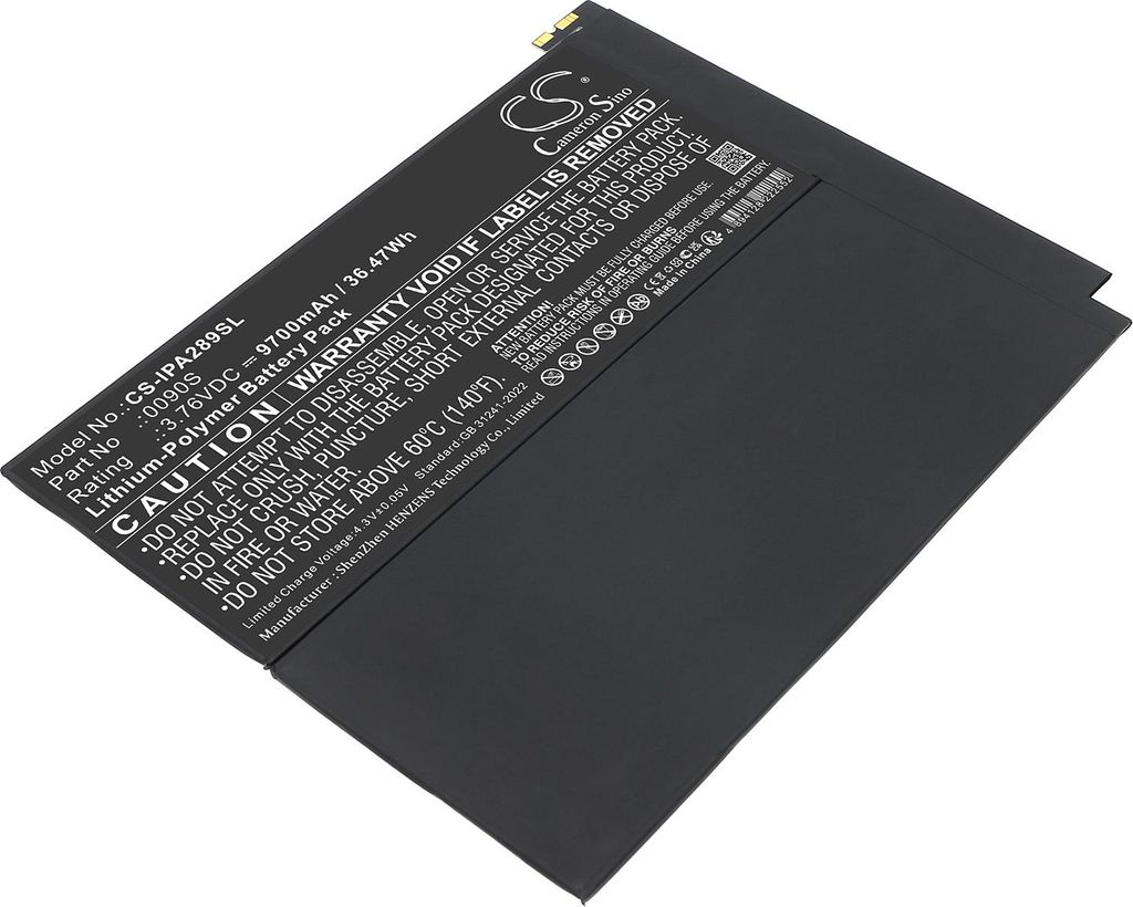 TECHTEK Akku Kompatibel mit [Apple] A2898, A2899, A2900, A2903, iPad Air 13 2024, iPad Air 6 13 2024 Ersetzt 0090S