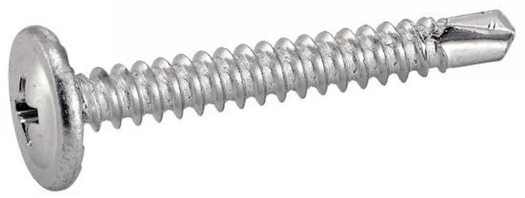 Vis Autoperceuses Acier Zn 4.2 x 25 mm avec Tête Cylindrique Crantée