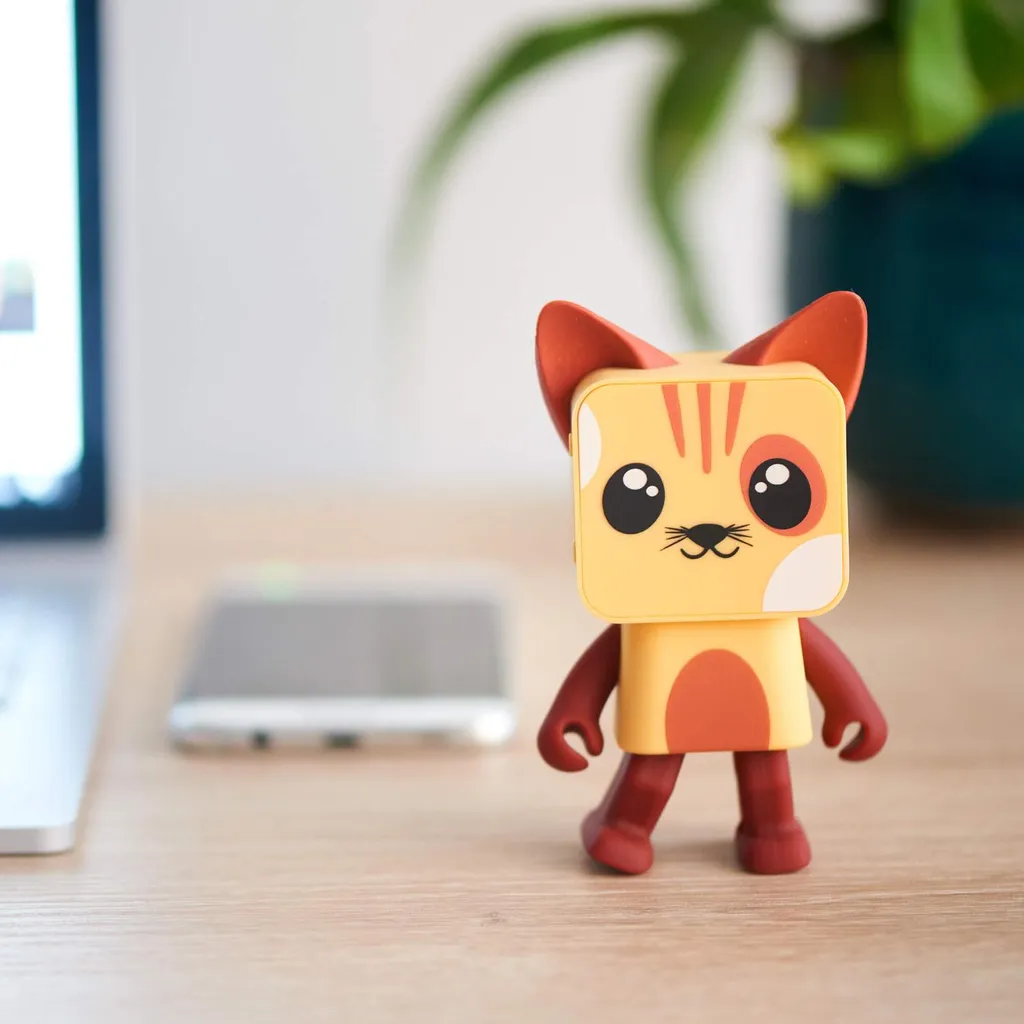MOB Haut-parleur sans fil Dancing Cat - Enceinte Bluetooth Animale