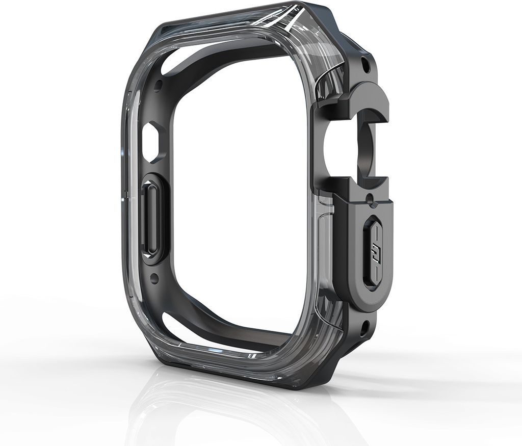 INF 49mm Apple Watch Ultra Zweifarbige Schutzhülle Schwarz