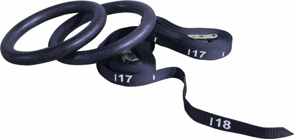 Lifemaxx Crossmaxx ABS Crossfit Ringe mit verstellbaren Straps