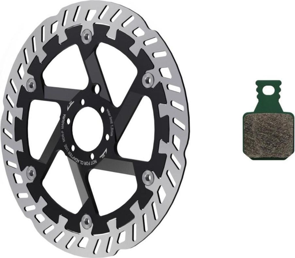 Magura MT eSTOP Bremsscheibe & Bremsbeläge Optimized Kit 180/P - 8.S