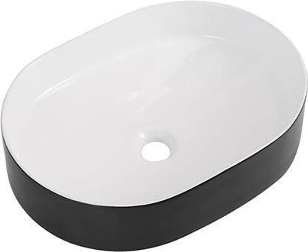 Vasque à poser salle de bain YDRA bicolore rectangulaire 50cm - 3