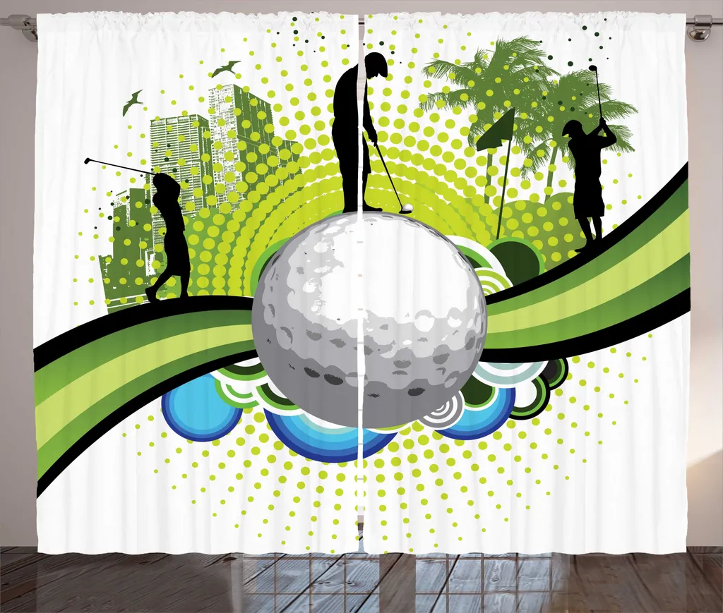 Rideau Golf Universel 280x225 cm : Changez de Déco sans Percer ni Peindre