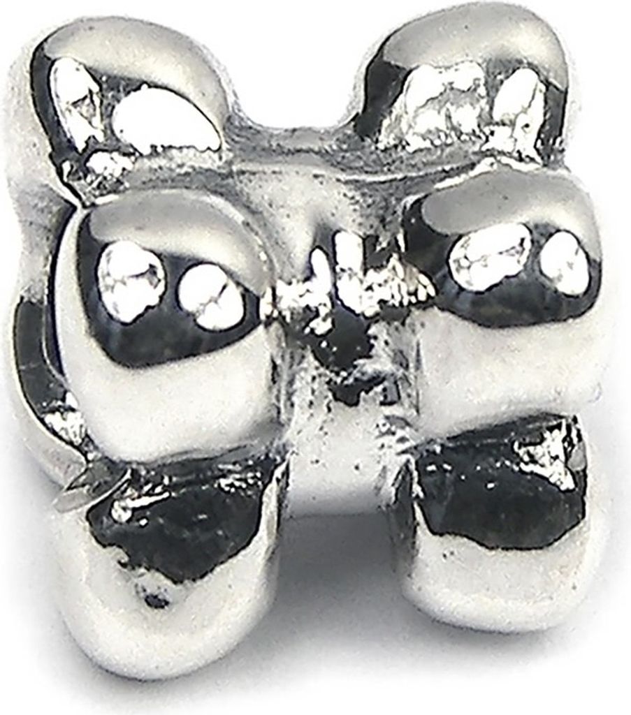 CarloBiagi Bead Charm Schmuck Element Hundeknochen 925 Echt Silber BBS049