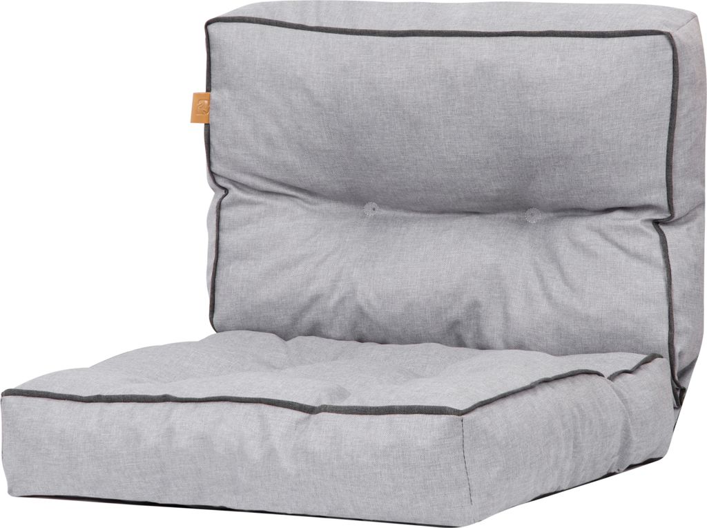 Sitzkissen für Rattansessel 77 x 50 cm, Sitzauflage auf Gartenmöbel Rattan, Ersatzpolster für PE Rattansessel, Hellgrau
