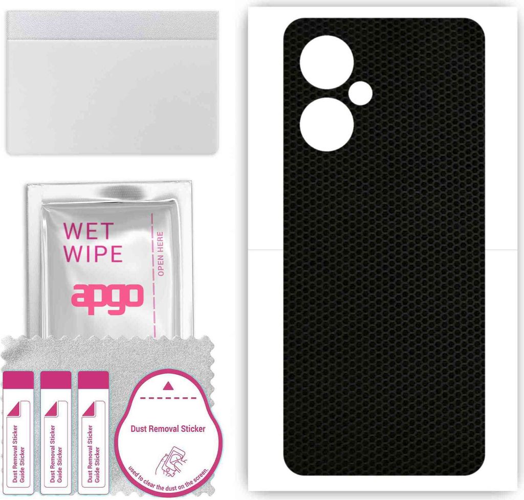 apgo Rückseite Schutzfolie, Skin, kompatibel mit OnePlus Nord CE 3 Lite, Hinten Displayschutzfolie aus Vinylfolie, kratzfest, einfache Montage - M...