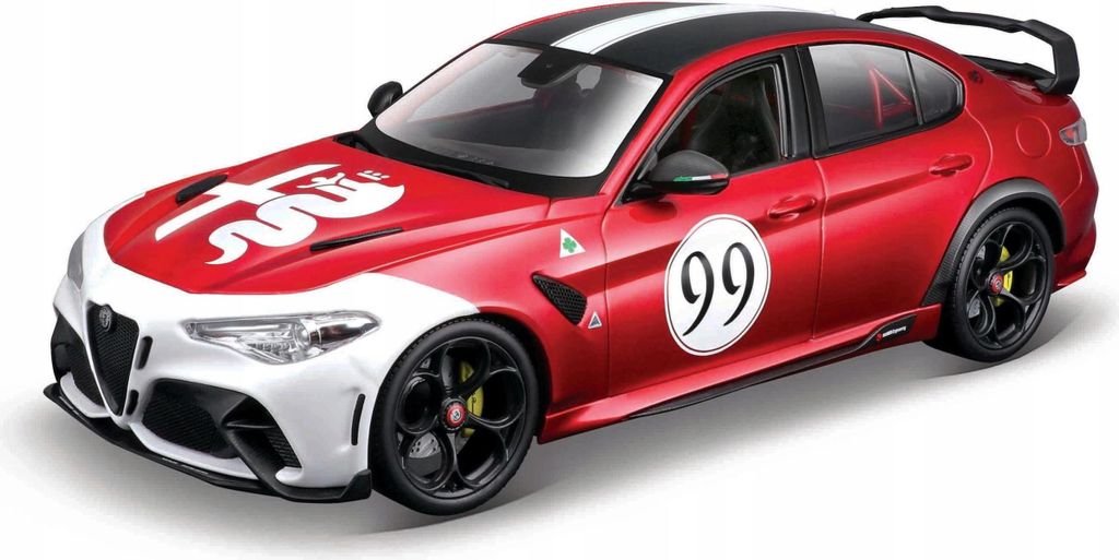 BBURAGO Alfa Romeo Giulia Gtam, Model samochodu sportowego, Zdjęcie produktu 