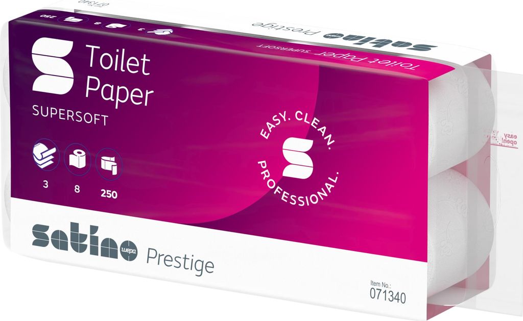 Satino Toilettenpapier 071340 Prestige 3lg hw 250Blatt 8 Produktbild 