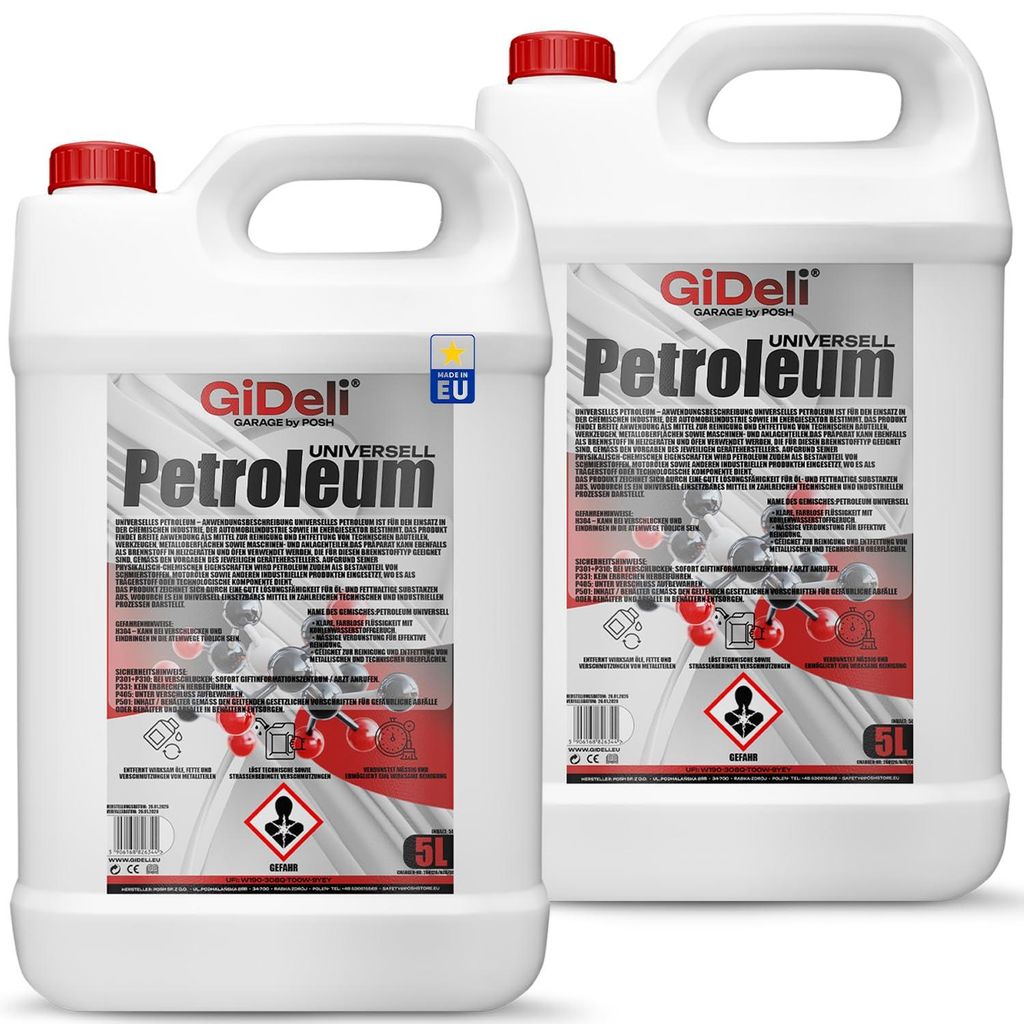 Petroleum 10L Lampenöl Hochrein Gerucharm Brennstoff für Produktbild 