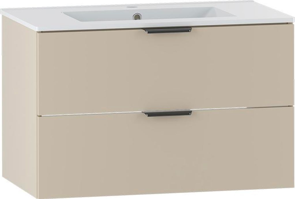 Waschtisch 80cm Astrid mit 2 Schubladen, Kaschmir