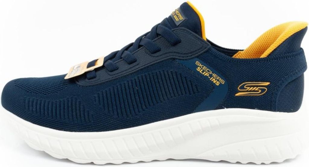A side view of a single Skechers Slip-Ins shoe.