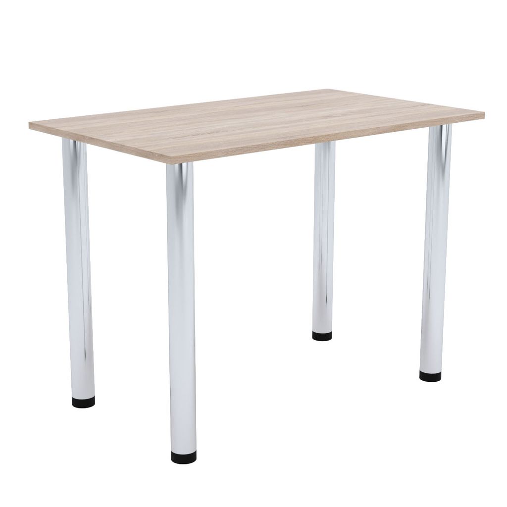 AKKE Sonoma Table de cuisine avec pieds chromés LxlxH : Image du produit 