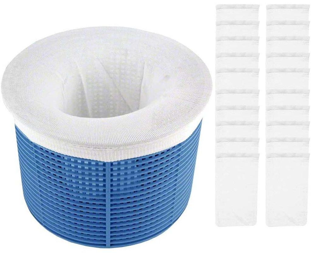 Skimmerk?rbe, Skimmersocken, Pool-Skimmerfilter, Pool-Filternetze, Filterschutz, K?rbe und Skimmer, Pool-Skimmer, Pool-Skimmerk?rbe (20 Stück)