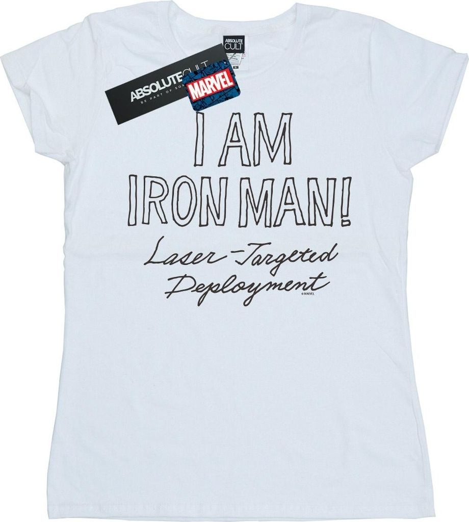 Marvel - "I Am Iron Fist Man" T-Shirt für Damen BI34564 (XXL) (Weiß)