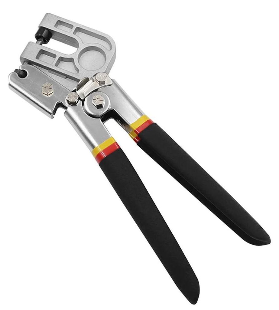 Profil-Crimpzange für Metallständerwerk - 28 cm - Nietenfreie Verbindung - 0,8 mm Kapazität - Gerader Griff - Für Stahl/Aluprofile - Deckenabh...