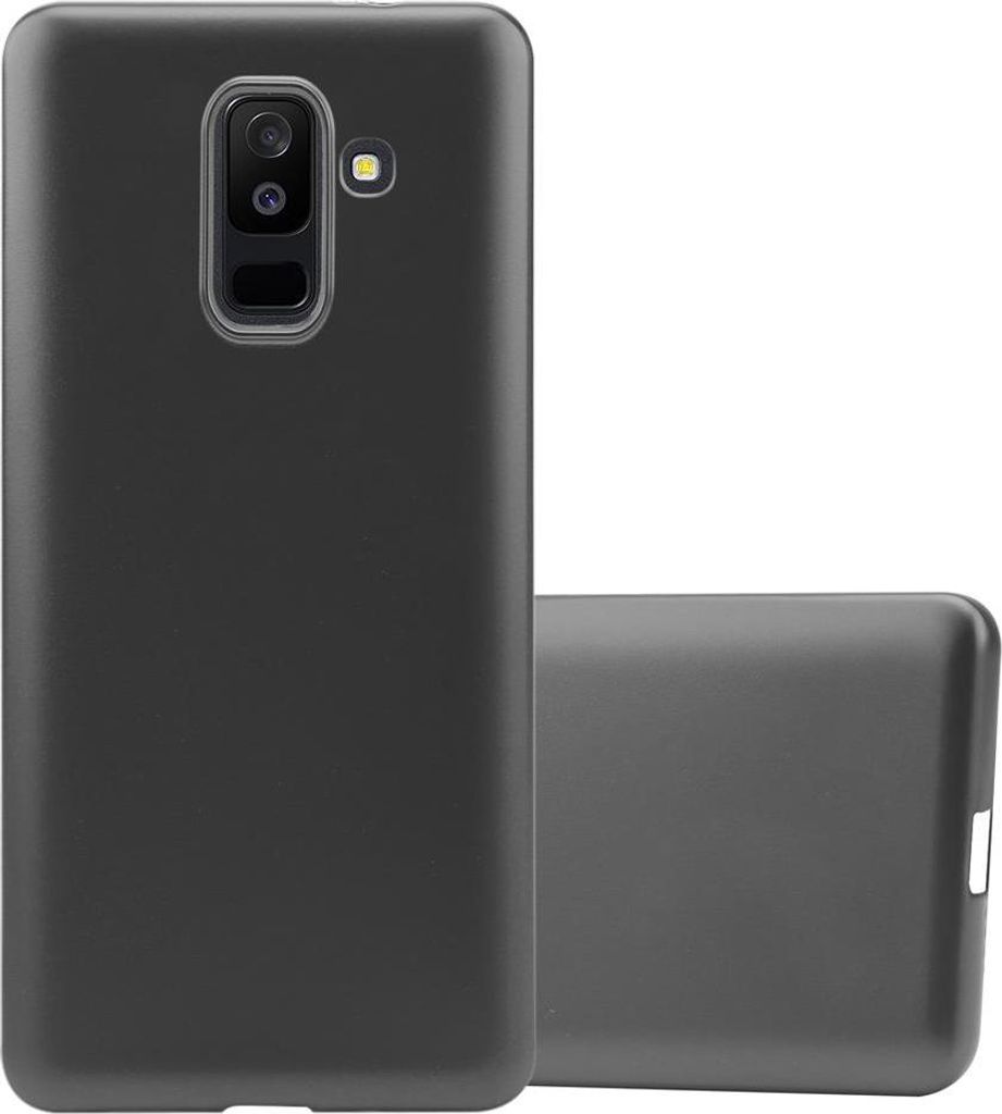 Cadorabo Schutzhülle für Samsung Galaxy A6 PLUS 2018 Hülle in Grau Handyhülle TPU Silikon Etui Cover Case
