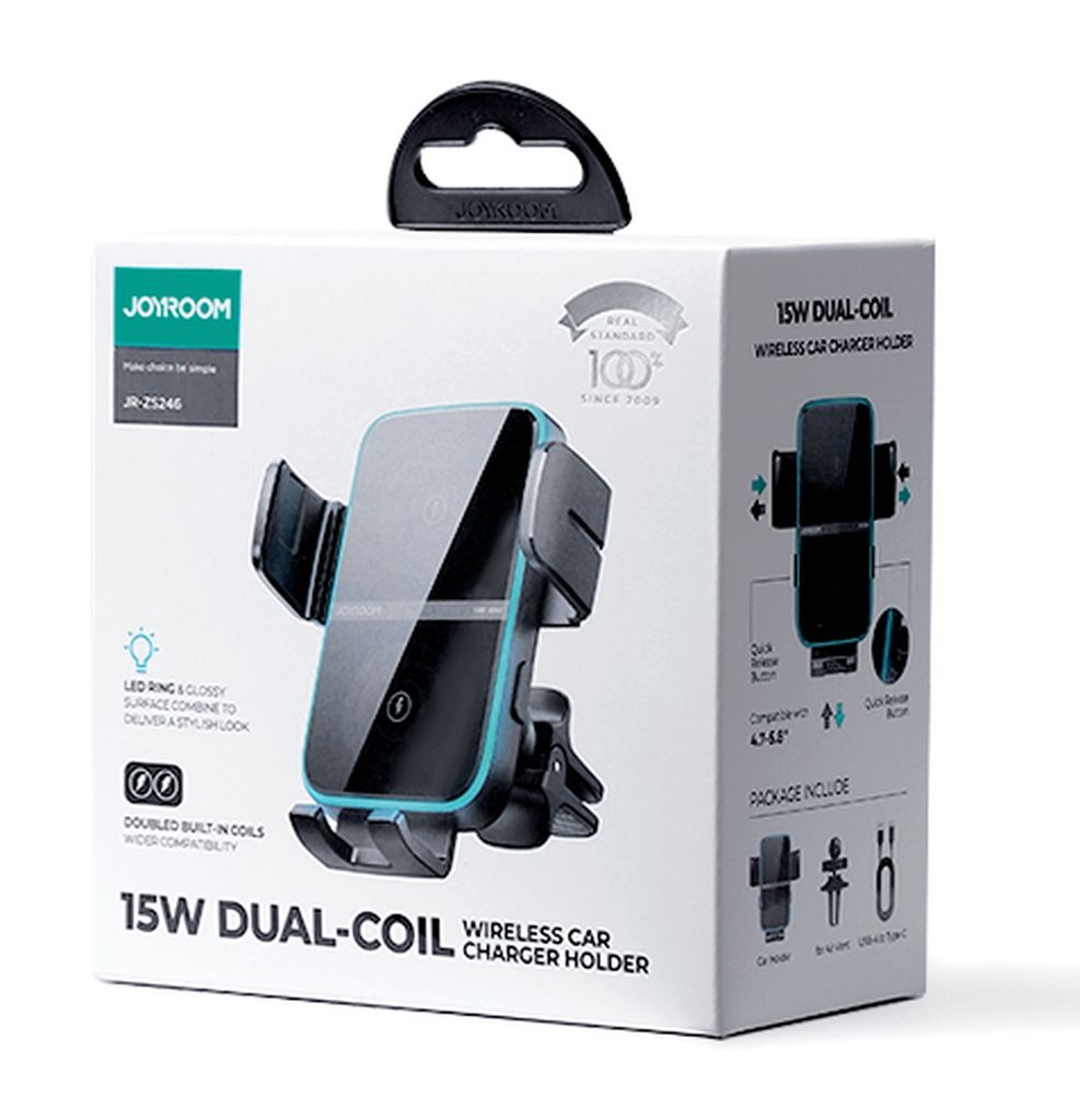 Joyroom JR-ZS246 Dual-Coil Wireless Car Charger Holder (Air Produktbild 8