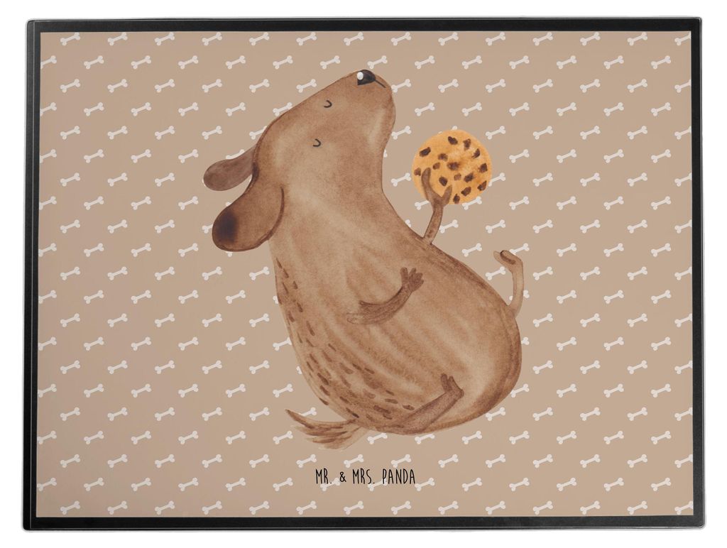 Mr. & Mrs. Panda schreibtischunterlage Hund Keks - Hundeglück - Geschenk, Sprüche, schreibtischunterlagen, Unterlage Schreibtisch, Schreibunterla...