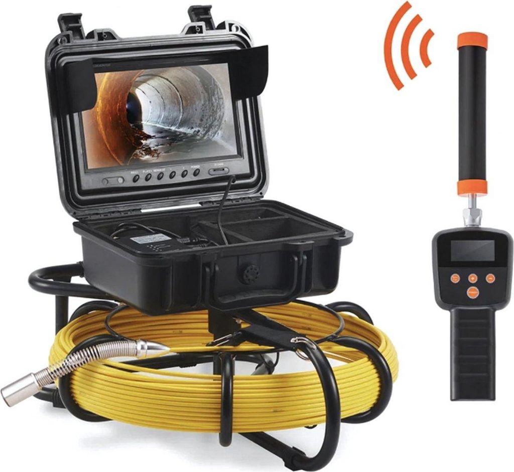 Endoskop-Inspektionskamera PRO – 50m – Rohrkamera und Lokalisationsgerät für Unterirdische Leitungen – Professionell