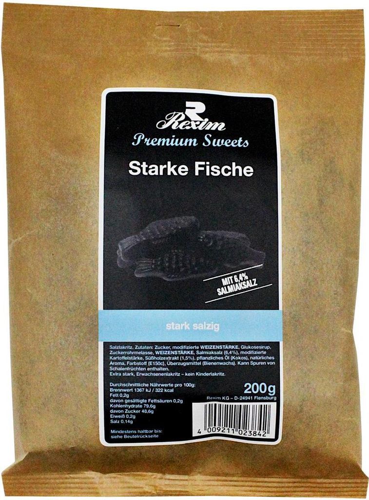 Rexim Premium Sweets Starke Fische 200g Produktbild 