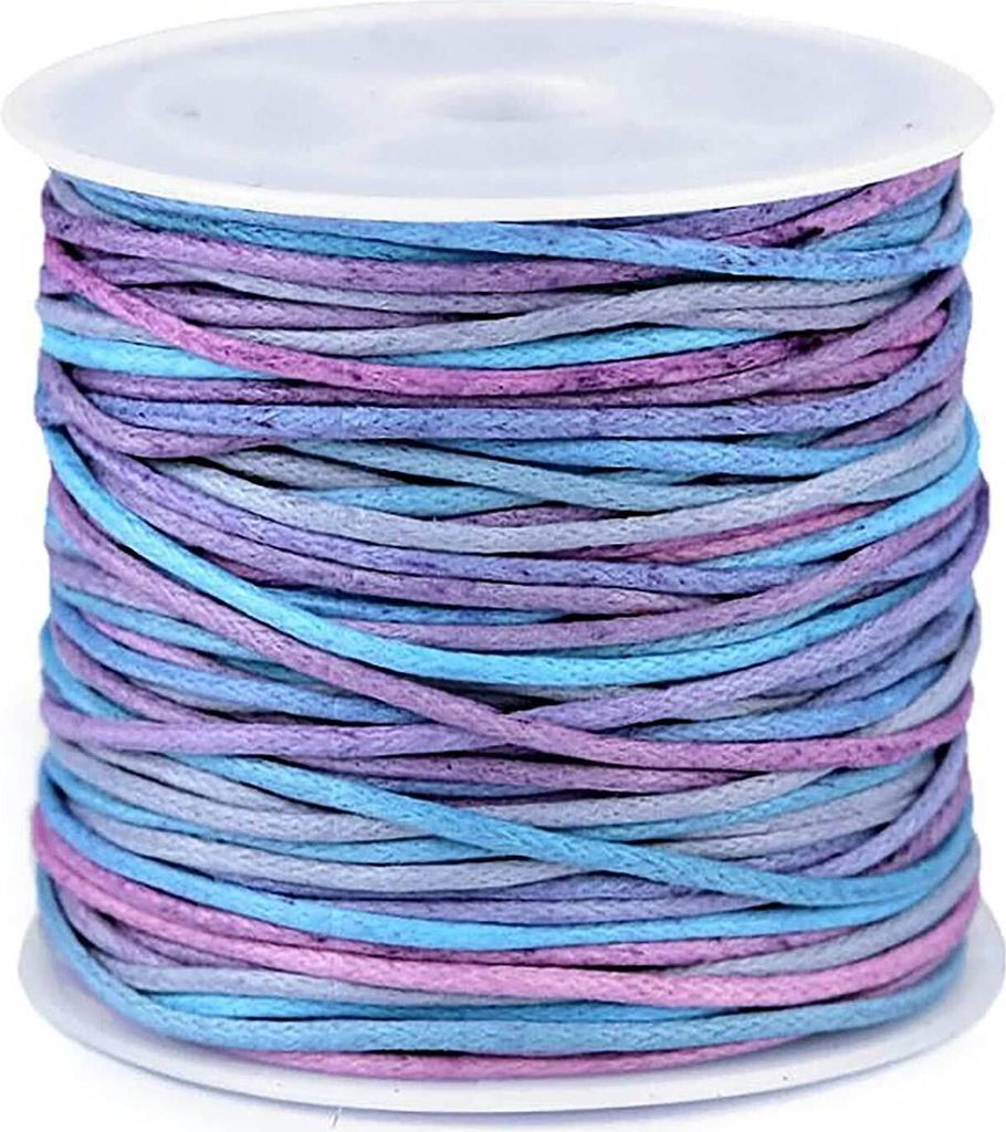 20m Baumwollschnur 1mm auf Spule lavendelfeld